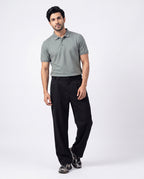 Textured Polo - Ash Green