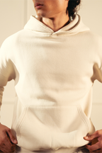Heavy Fleece Pullover Hoodie – Ivory