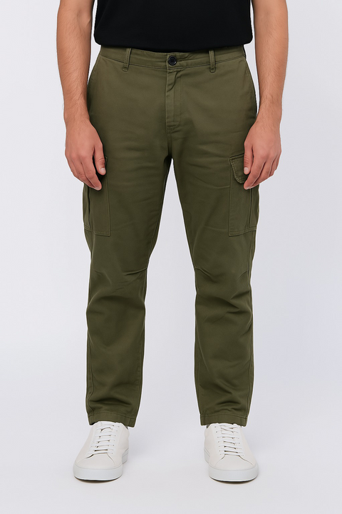 Stretch Cargo Pants - Olive