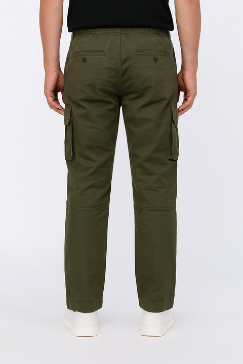 Stretch Cargo Pants - Olive