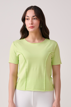 Lime green women top
