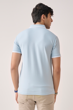 Sky blue polo shirt 