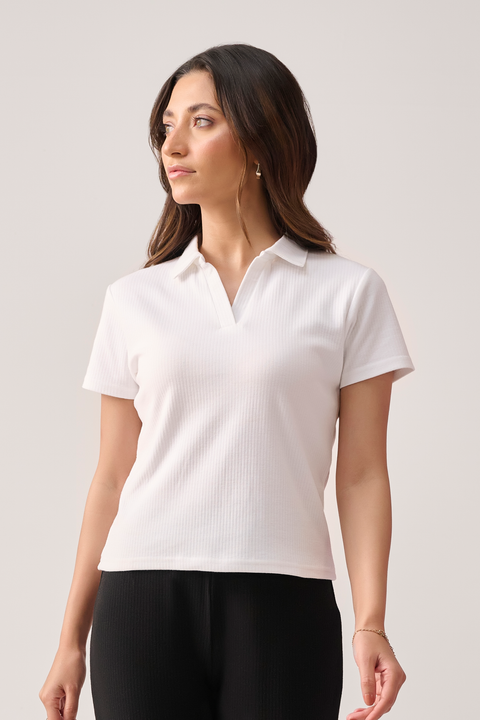 white women polo shirt