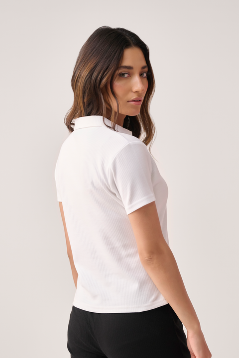 white women polo shirt