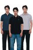 Pique Texture Polo Shirts – Pack of 3
