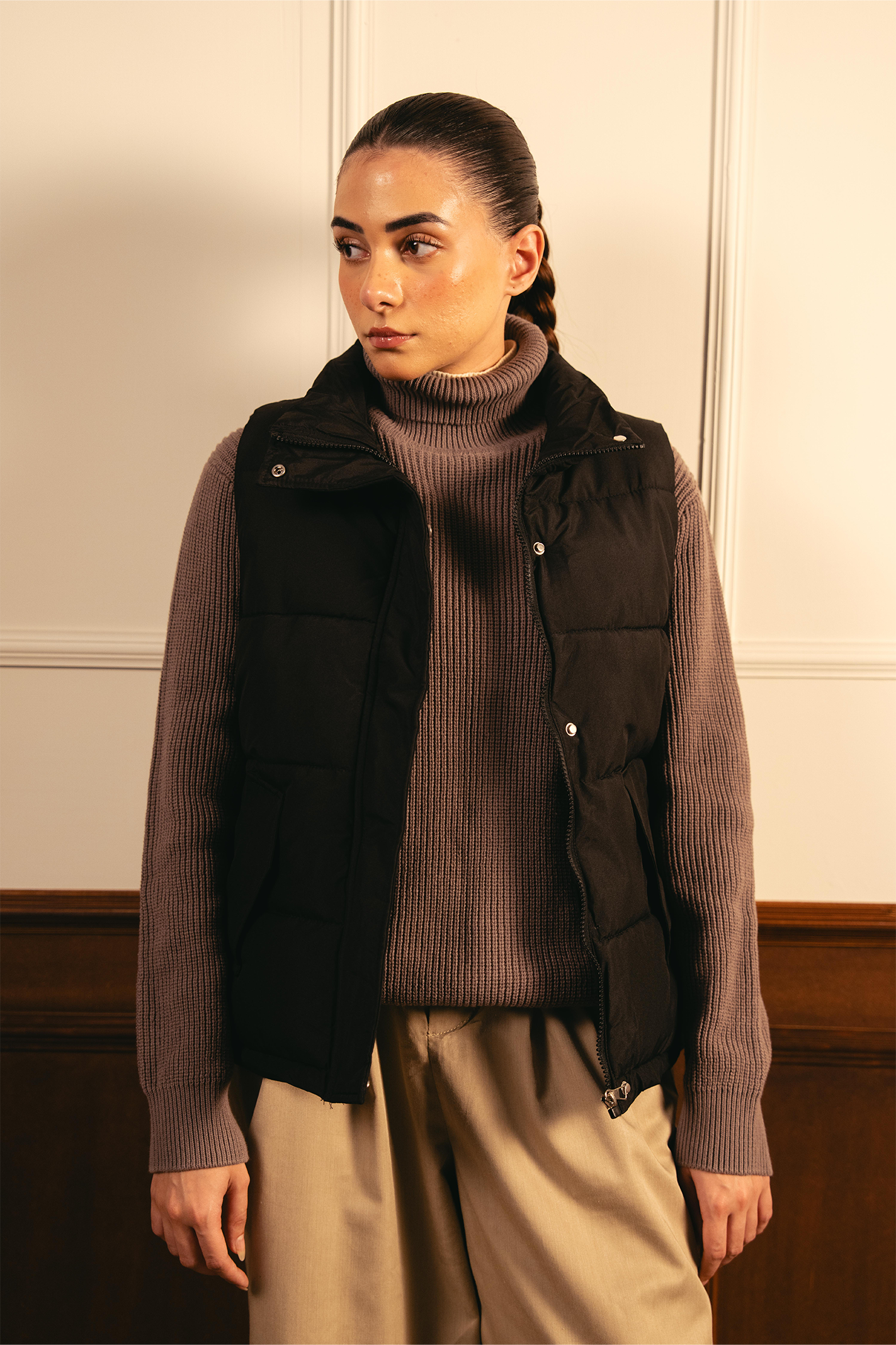 Puffer Gillet - Black Main image
