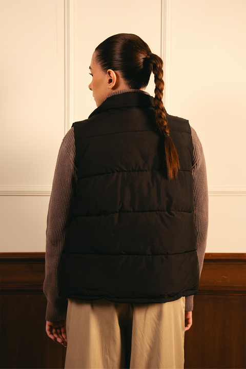 Puffer Gillet - Black