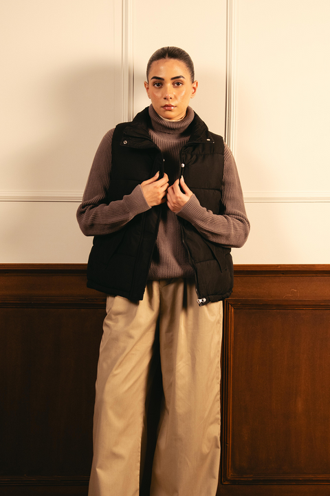 Puffer Gillet - Black