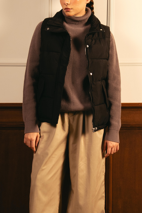 Puffer Gillet - Black