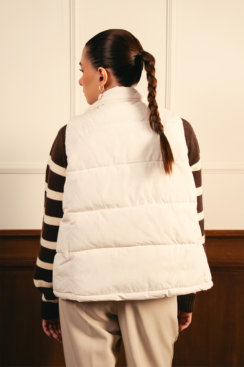 Puffer Gillet - White