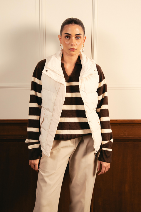 Puffer Gillet - White