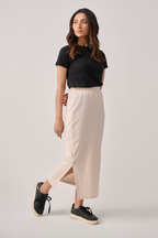 Beige skirt for women