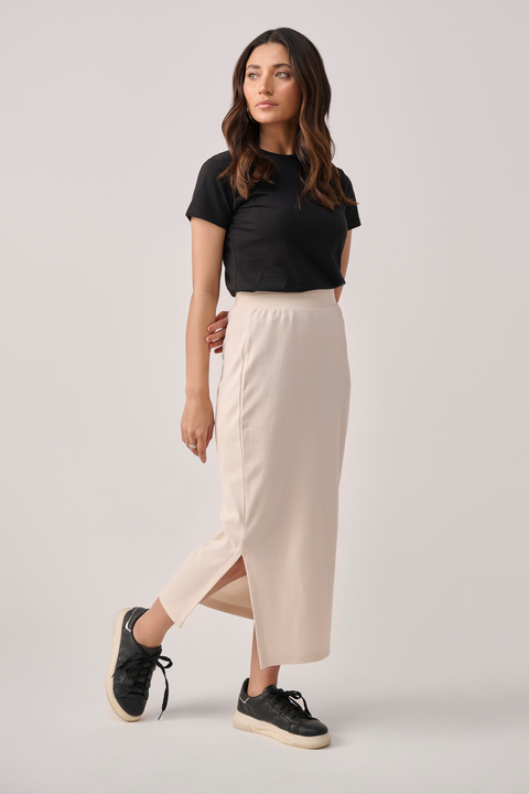 Beige skirt for women