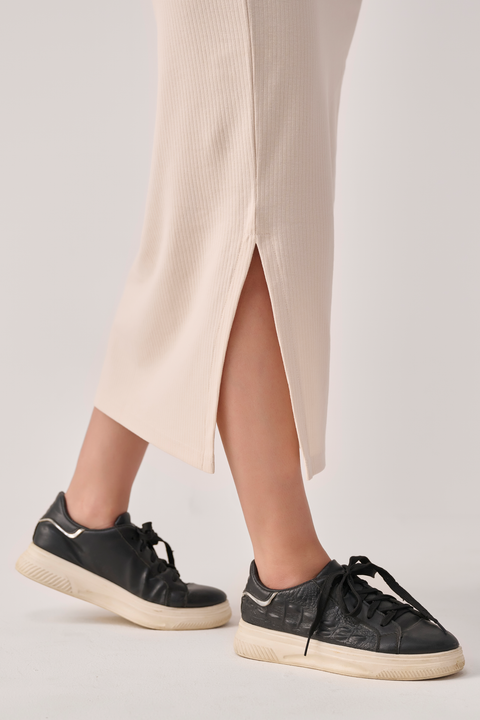 Beige skirt for women