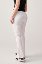 White slits pants for women