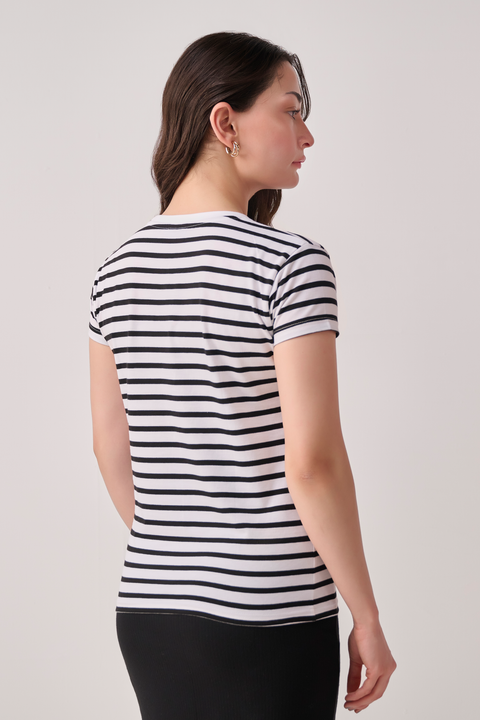 Women Striped Tshirt