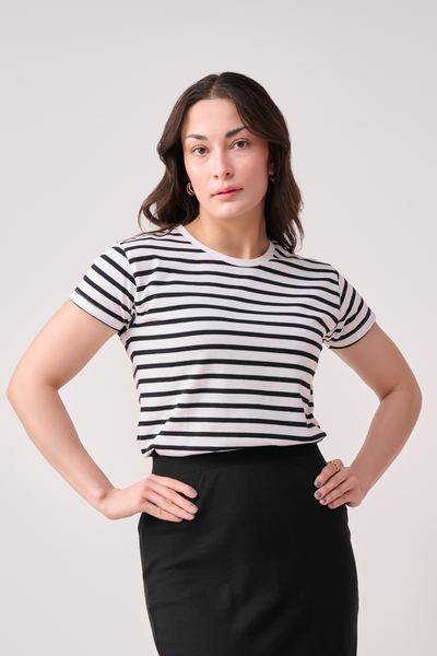 Women Striped Tshirt