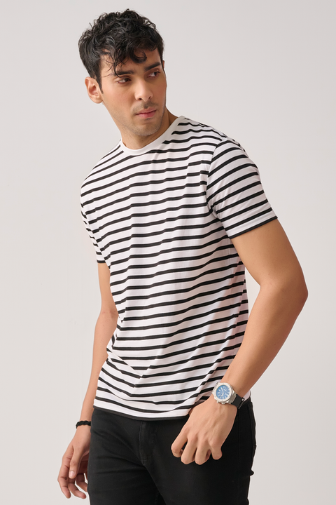 Men striped T-shirt