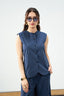 The Essential Vest Set - Blue and white