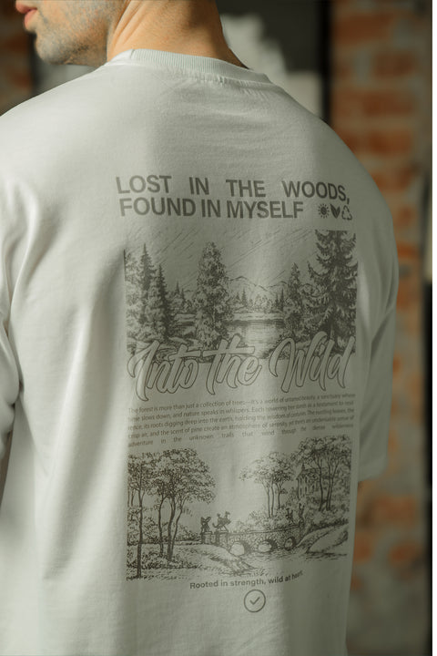 Crew Neck Graphic T-Shirt – White