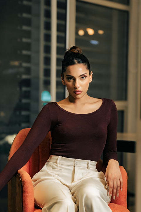 Bodysuit - Dark Maroon