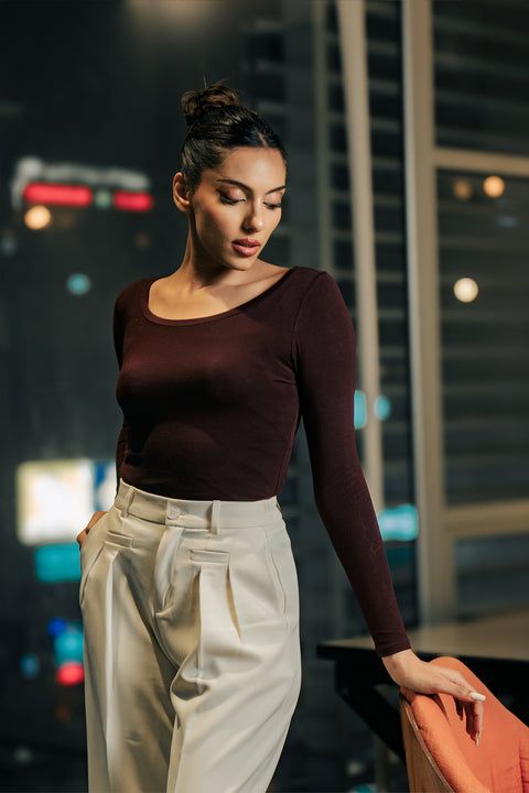 Bodysuit - Dark Maroon