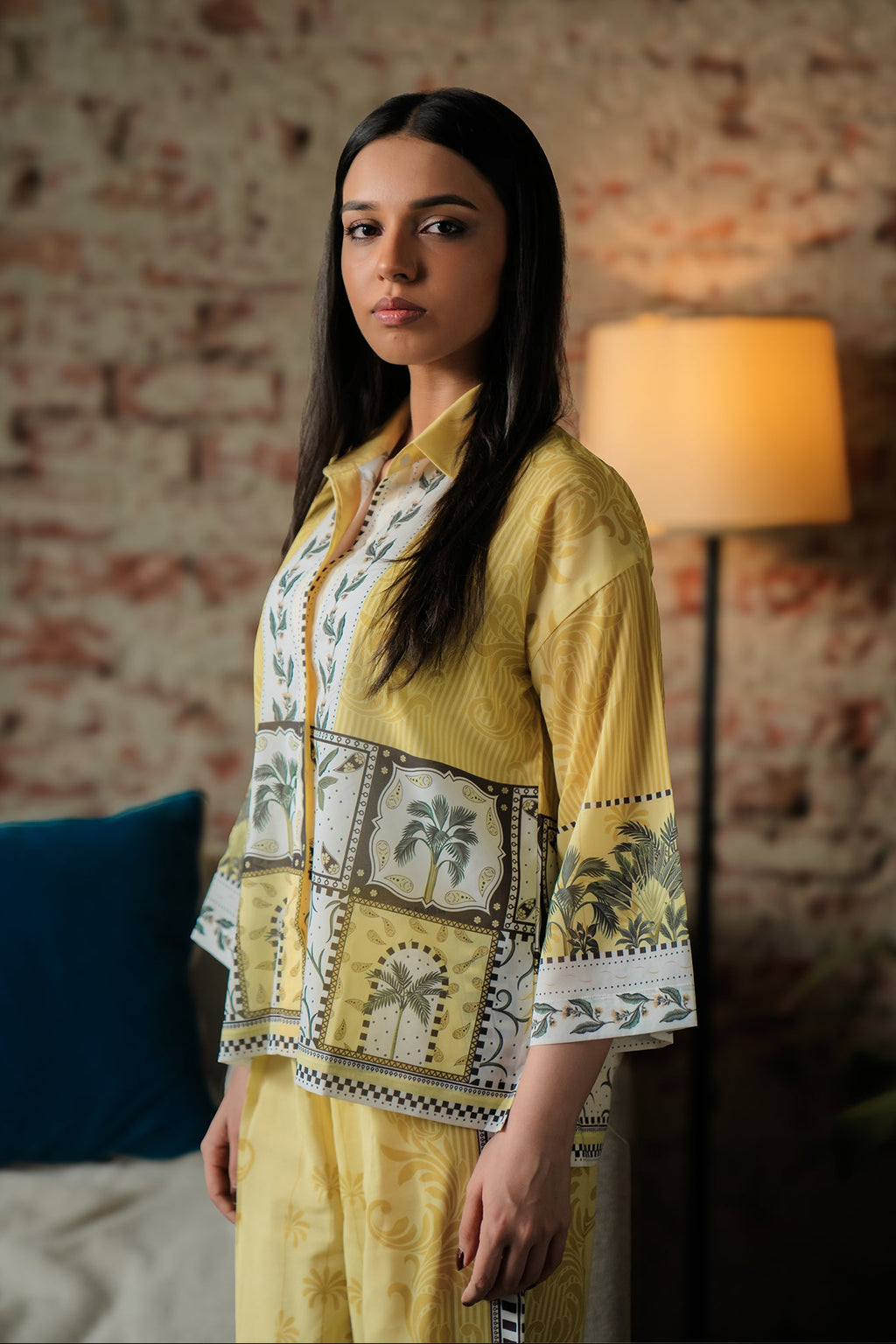 Printed Button Down Co-ord Set