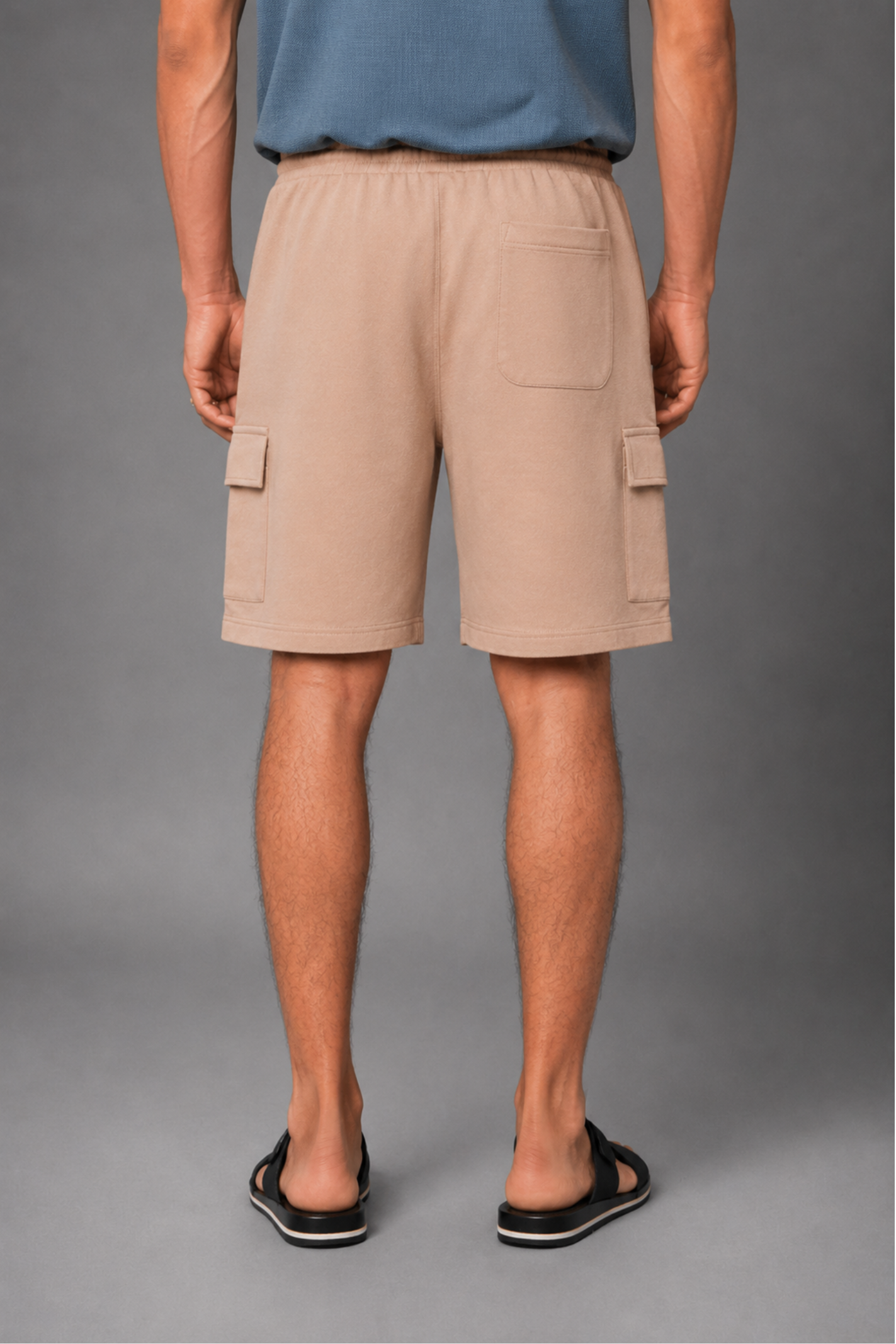 Relaxed Fit Cargo Shorts – Khaki