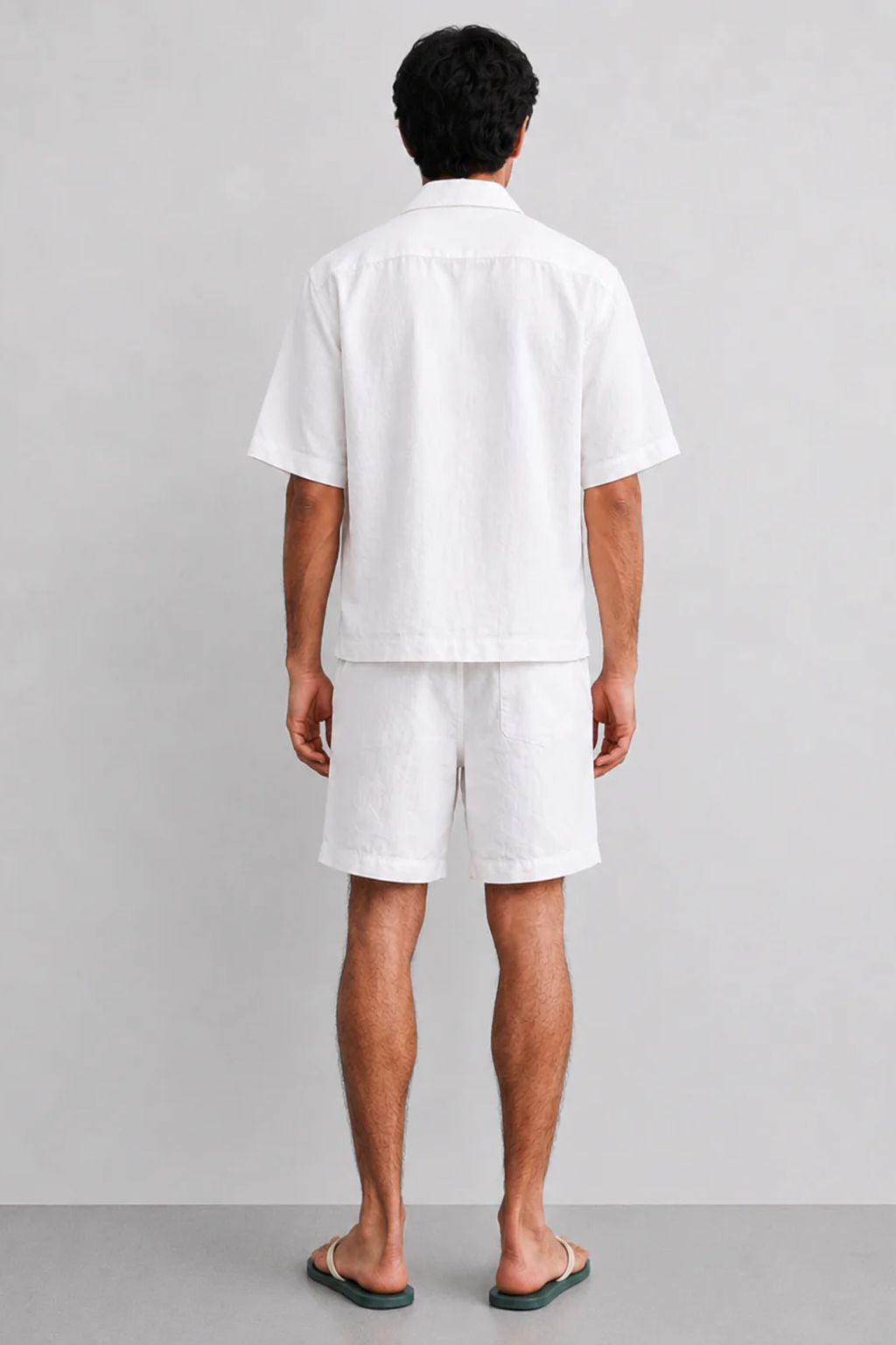 Cuban Collar Co-ord Set – White