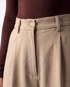 Pleated Wide Leg Pants