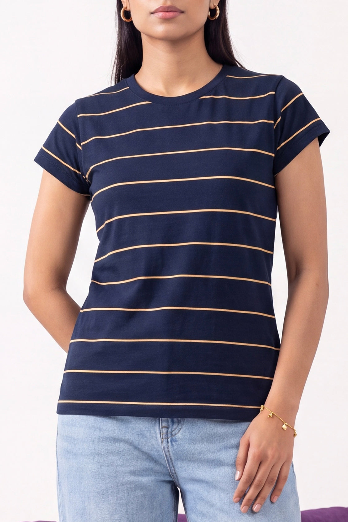 Basic Stripe Tee Main image