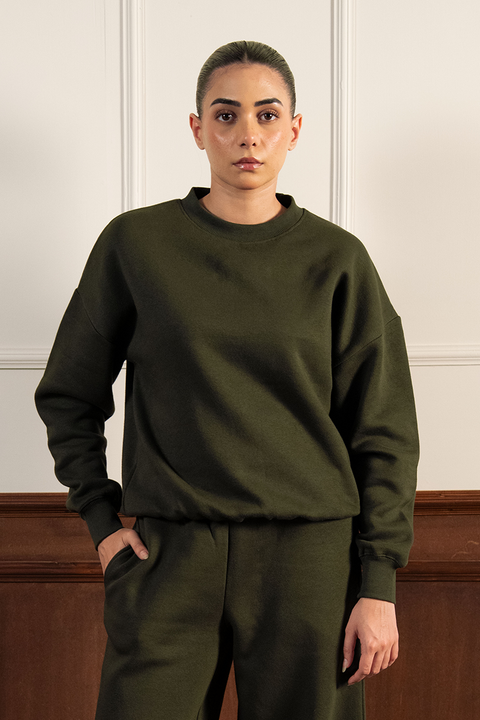 Women's Everyday Sweatsuit - Dark Green