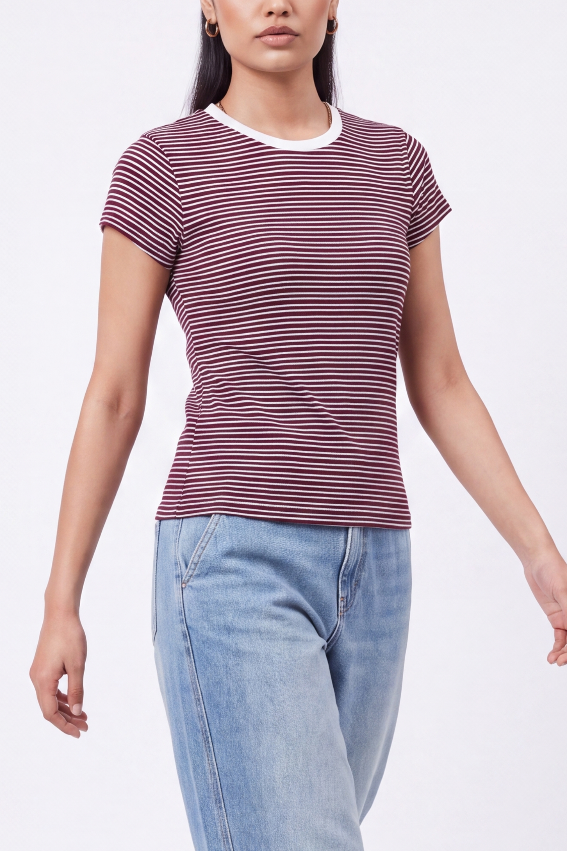 Barcode Striped Tee