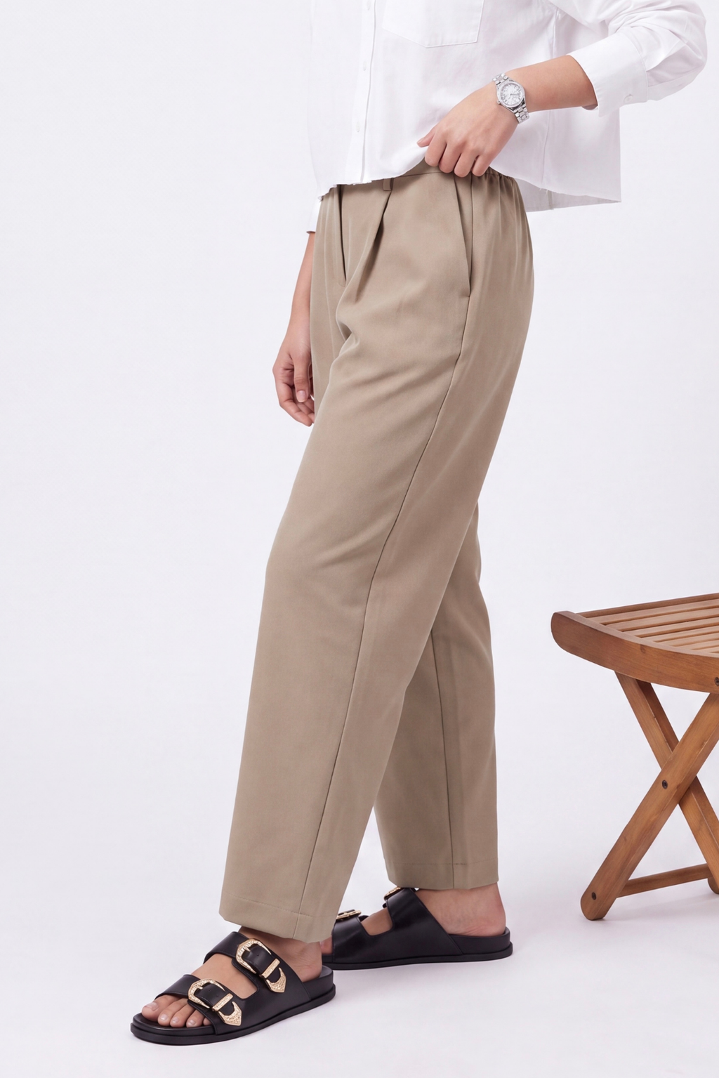 Pleated Tailored Pants