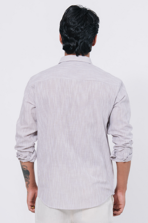 Striped Regular Fit Shirt - Grey Stripe