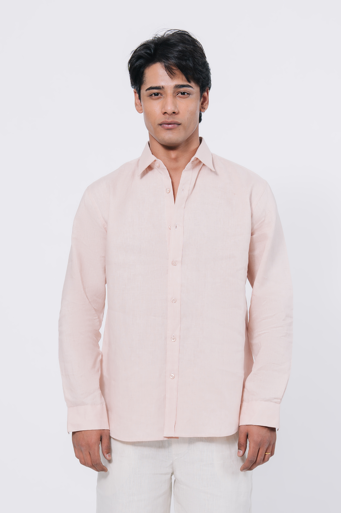 Basic Regular Fit Shirt – Peach