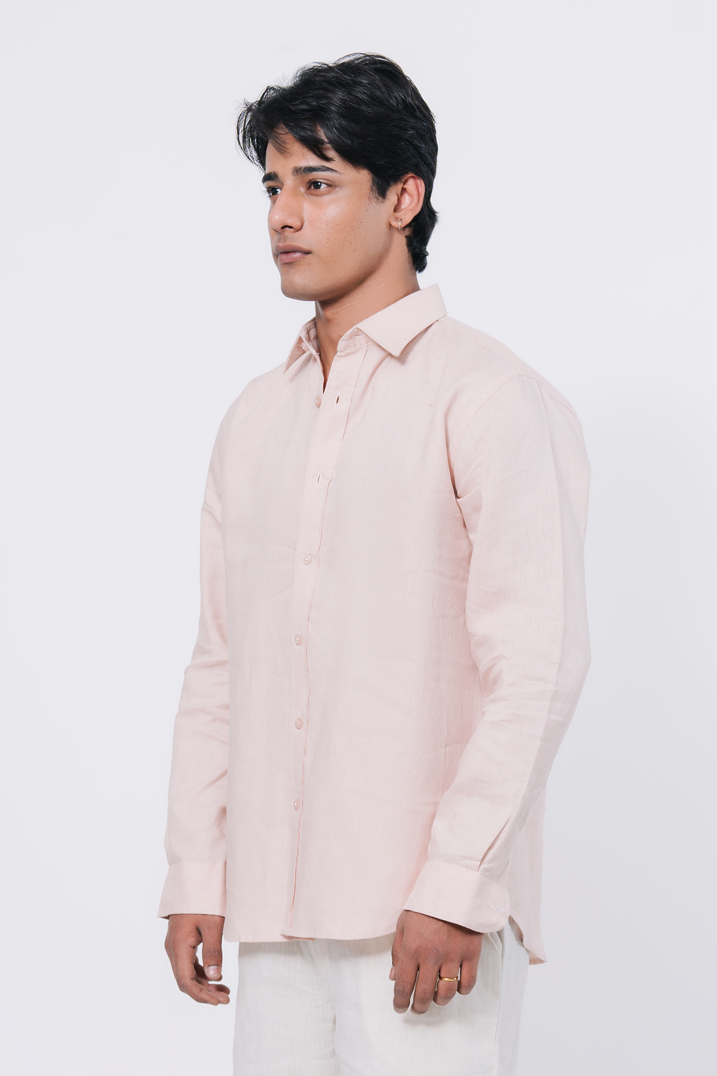 Basic Regular Fit Shirt – Peach