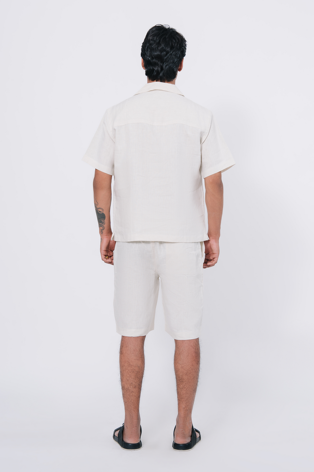Cuban Collar Co-ord Set – White