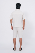 Cuban Collar Co-ord Set – White