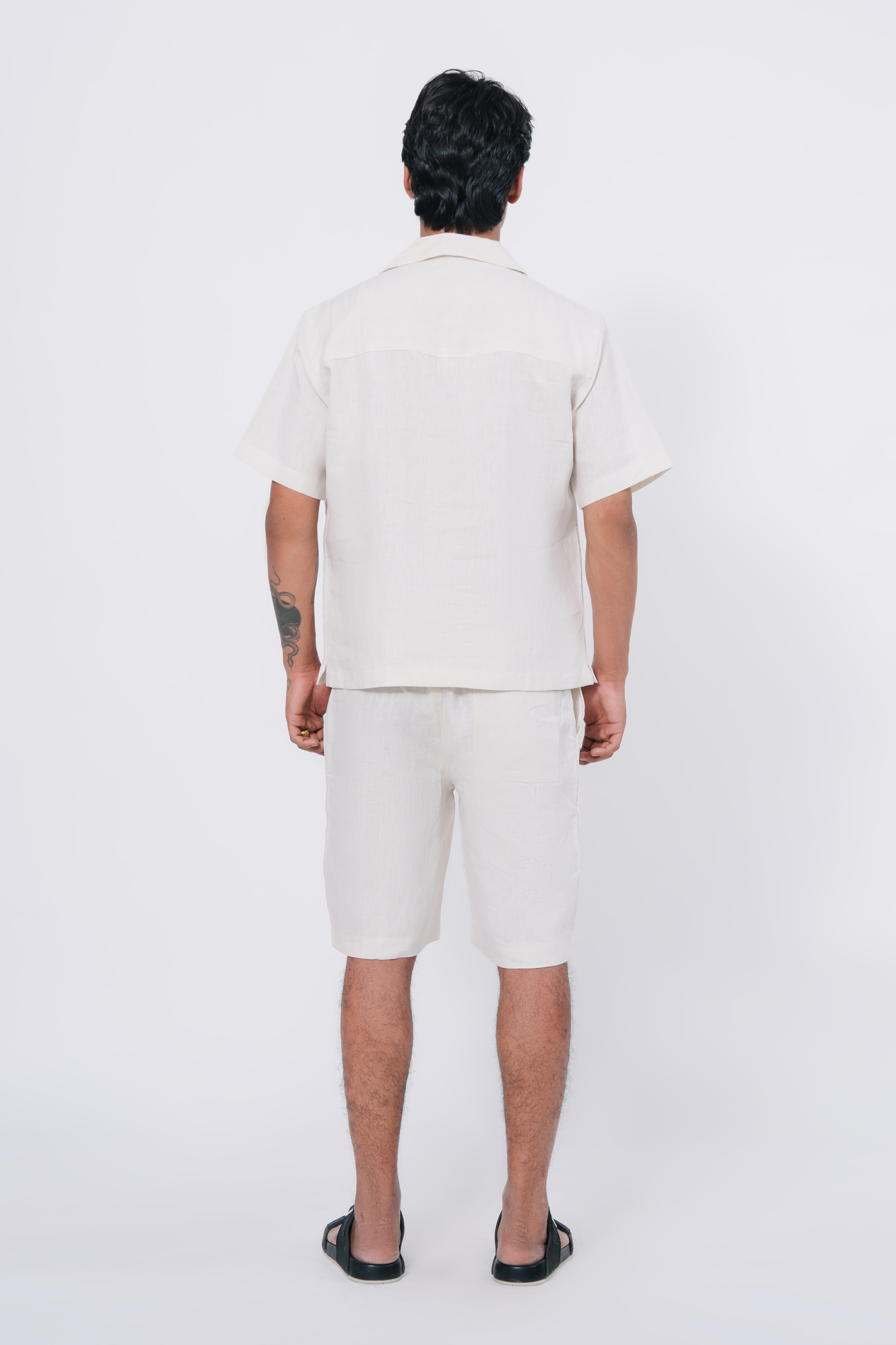 Cuban Collar Co-ord Set – White