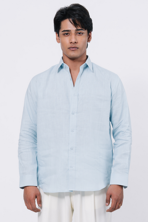 Basic Regular fit Shirt - Light Blue