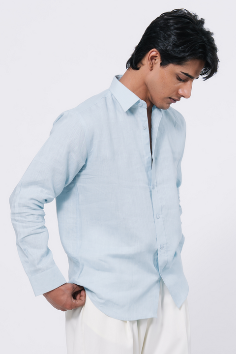 Basic Regular fit Shirt - Light Blue