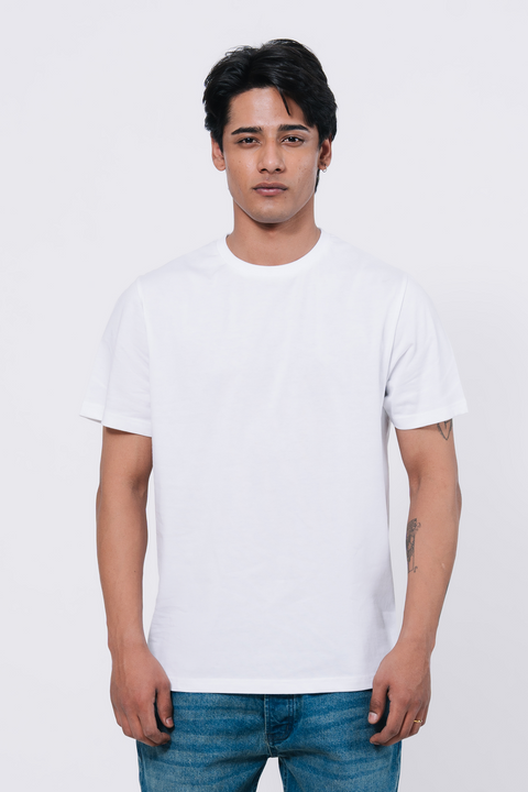 Premium Cotton T Shirt
- White