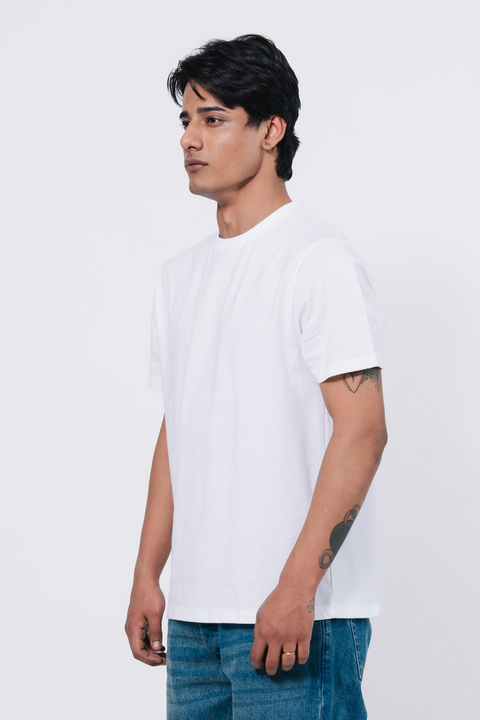 Premium Cotton T Shirt
- White