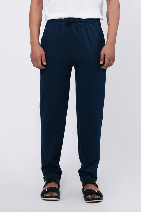 Straight Fit Jogger Trouser - Navy Blue