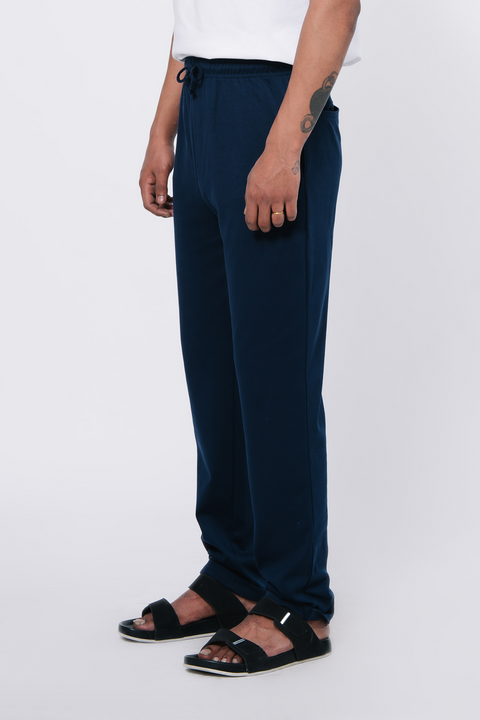 Straight Fit Jogger Trouser - Navy Blue