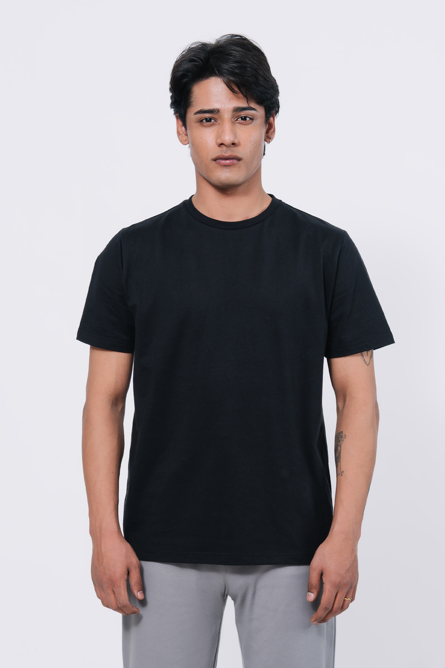 Premium Cotton T-Shirt – Black Secondary image