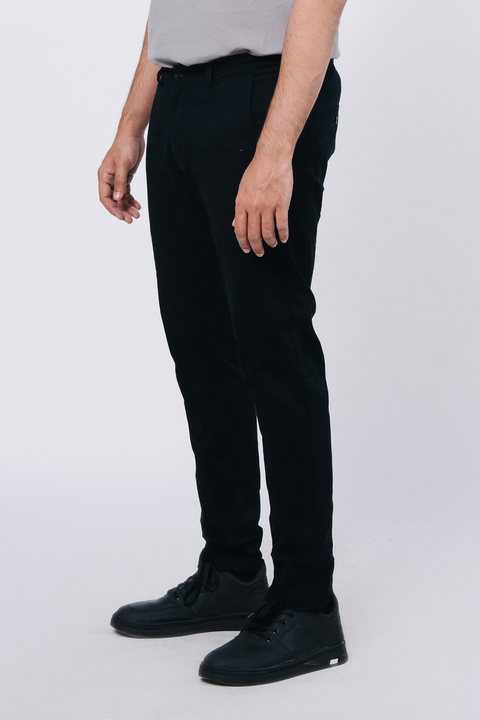 Stretch Chino Pants- Black