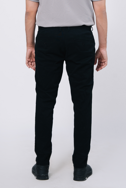 Stretch Chino Pants- Black