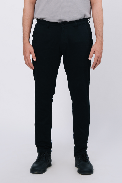 Stretch Chino Pants- Black